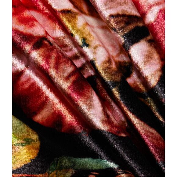 Alice + Olivia Delora Floral Scoopneck Midi-Dress In The Wind Floral size 6 NWT - Picture 4 of 4